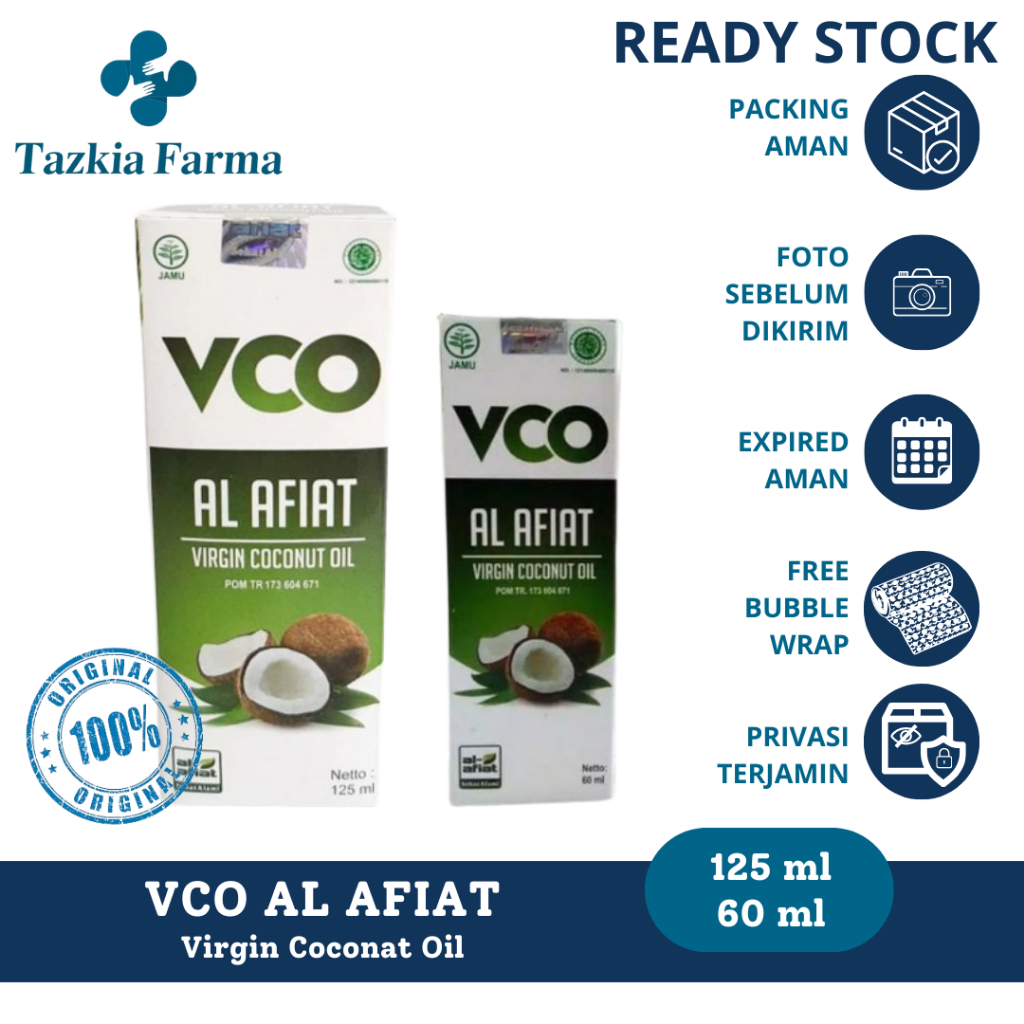 Virgin Coconut Oil VCO AL-AFIAT Original Minyak Kelapa Murni