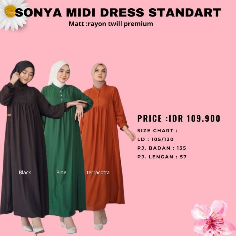 SONYA MIDI DRESS Standart