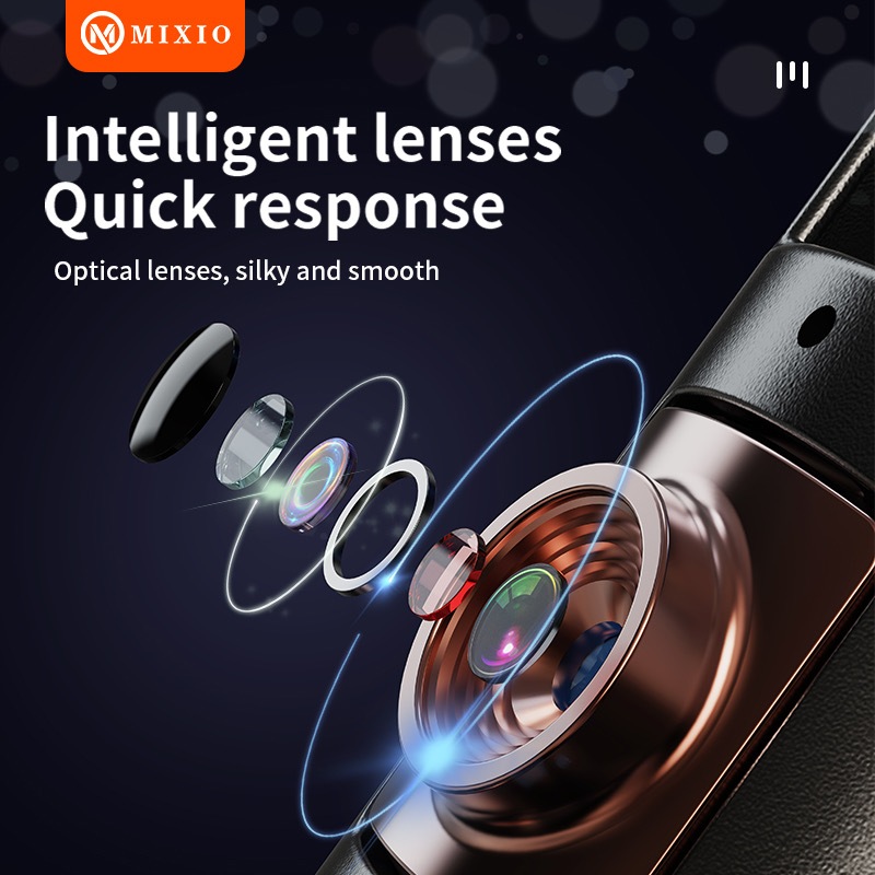 MIXIO A100 Auto Face Tracking Tripod 1.5M Gimbal Handphone Stabilizer 360° With Dual Lampu Led-8