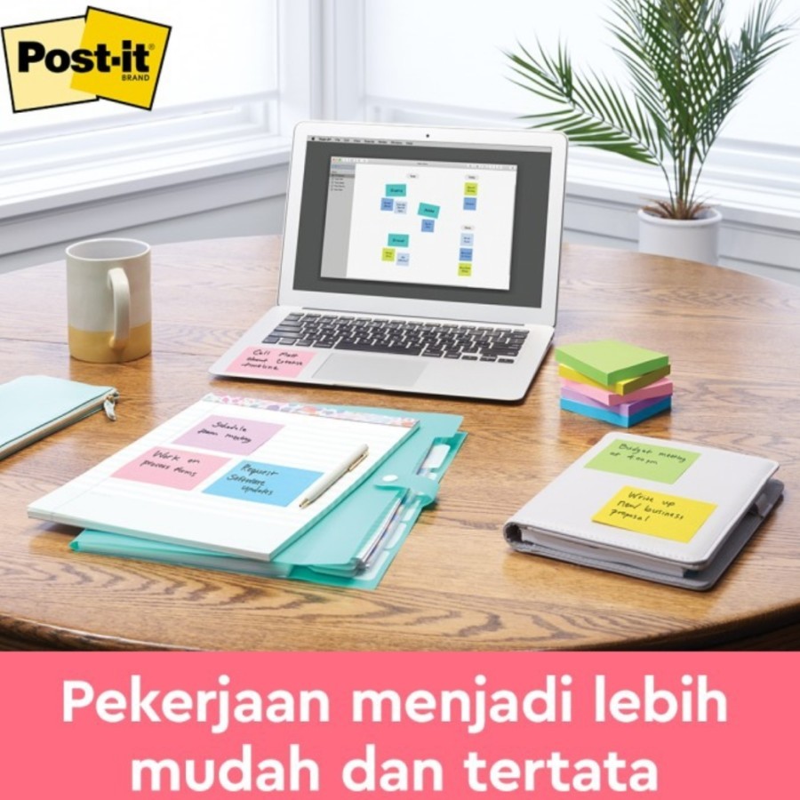 

Post-it notes 3 M super sticky 3in x 3in - Kertas notes 654 1 pack