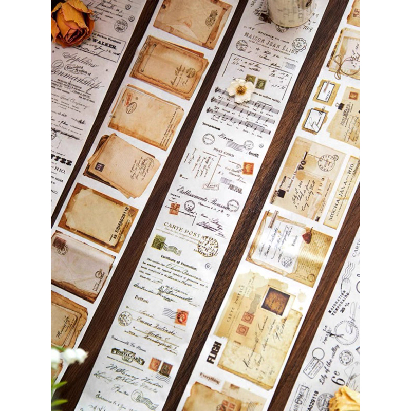 

Washi tape selotip vintage retro label 60 mm