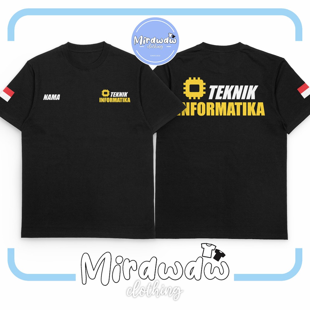 Kaos Baju Teknik Informatika Gratis Nama Kamu Kaos Distro