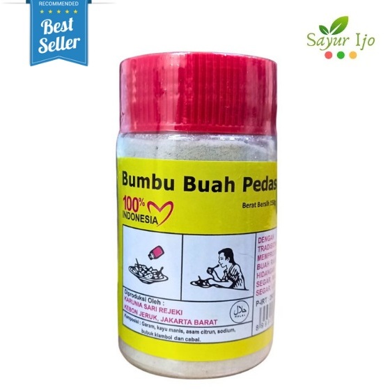 

Bumbu Buah Garam PEDAS 150 Gram / Botol Kiamboy Rujak Kiamboi HALAL