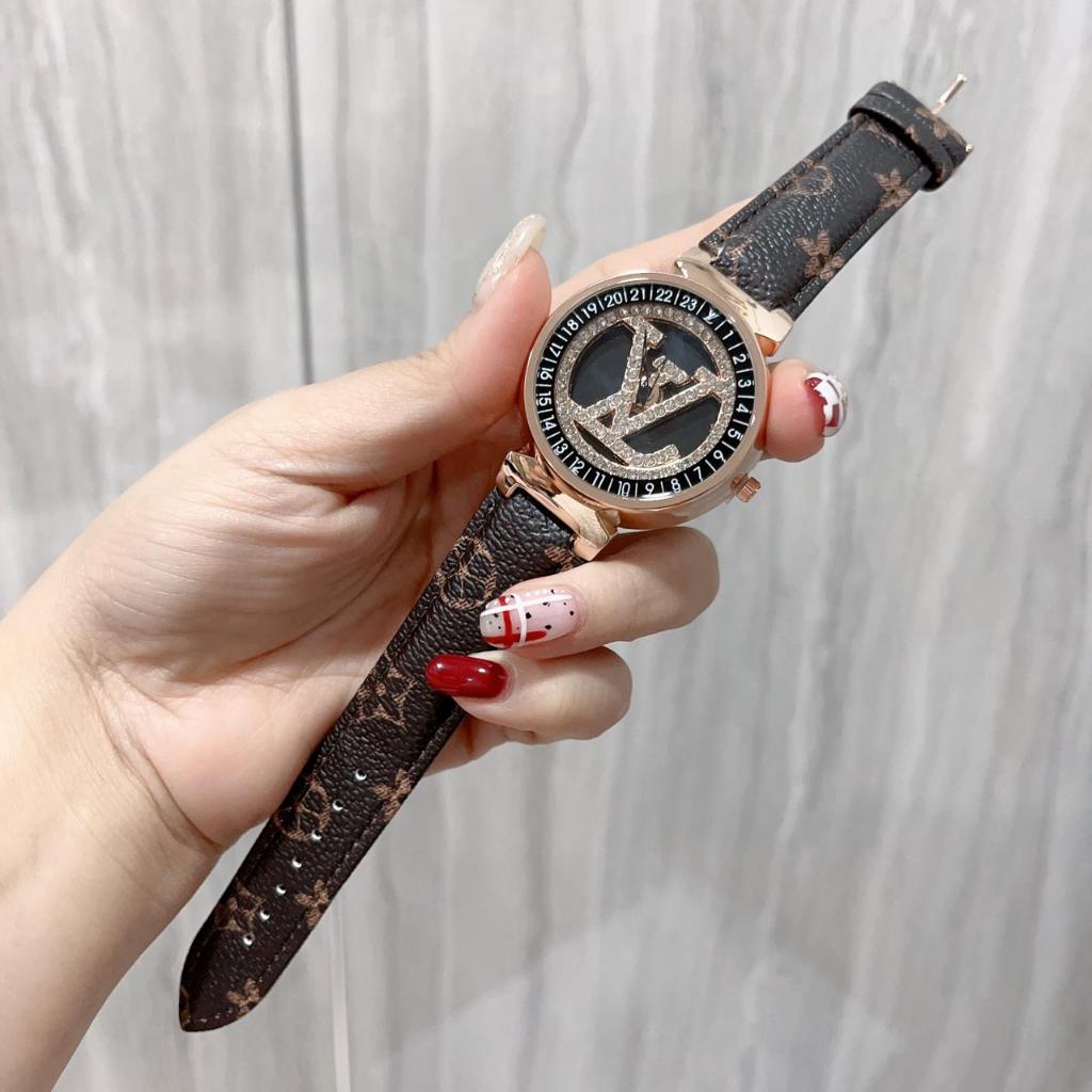 Promo - Jam Tangan Wanita Lv1117Ui Tali Kulit Free Box Original & Baterai Cadangan