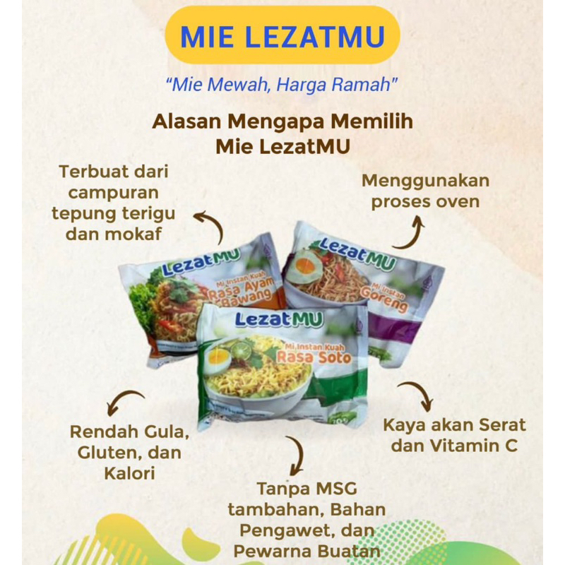 

Mie Lezat Mu (ECER & GROSIR TERMURAH)