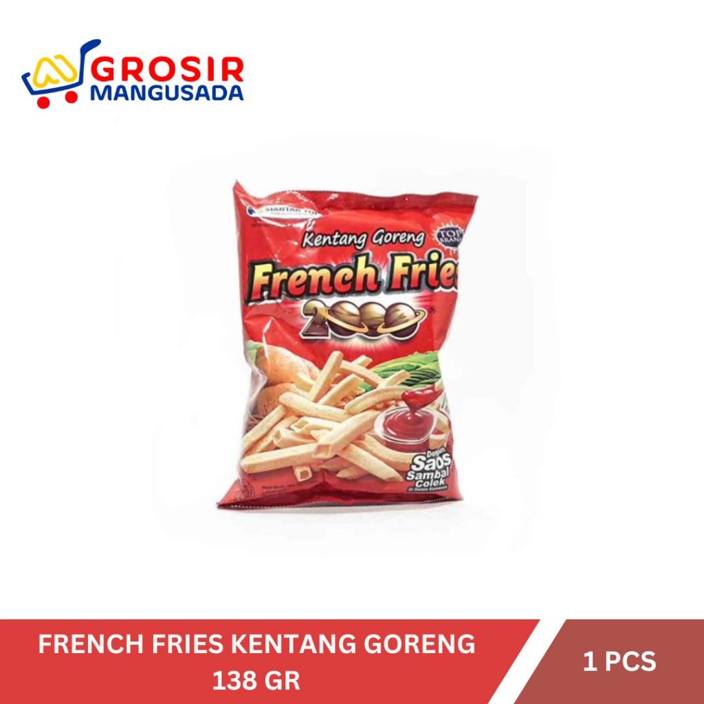 

French 2000 Fries Snack Kentang Goreng 138gr