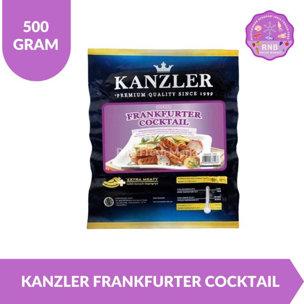 

Kanzler Frankfurter Cocktail Netto 500 Gram