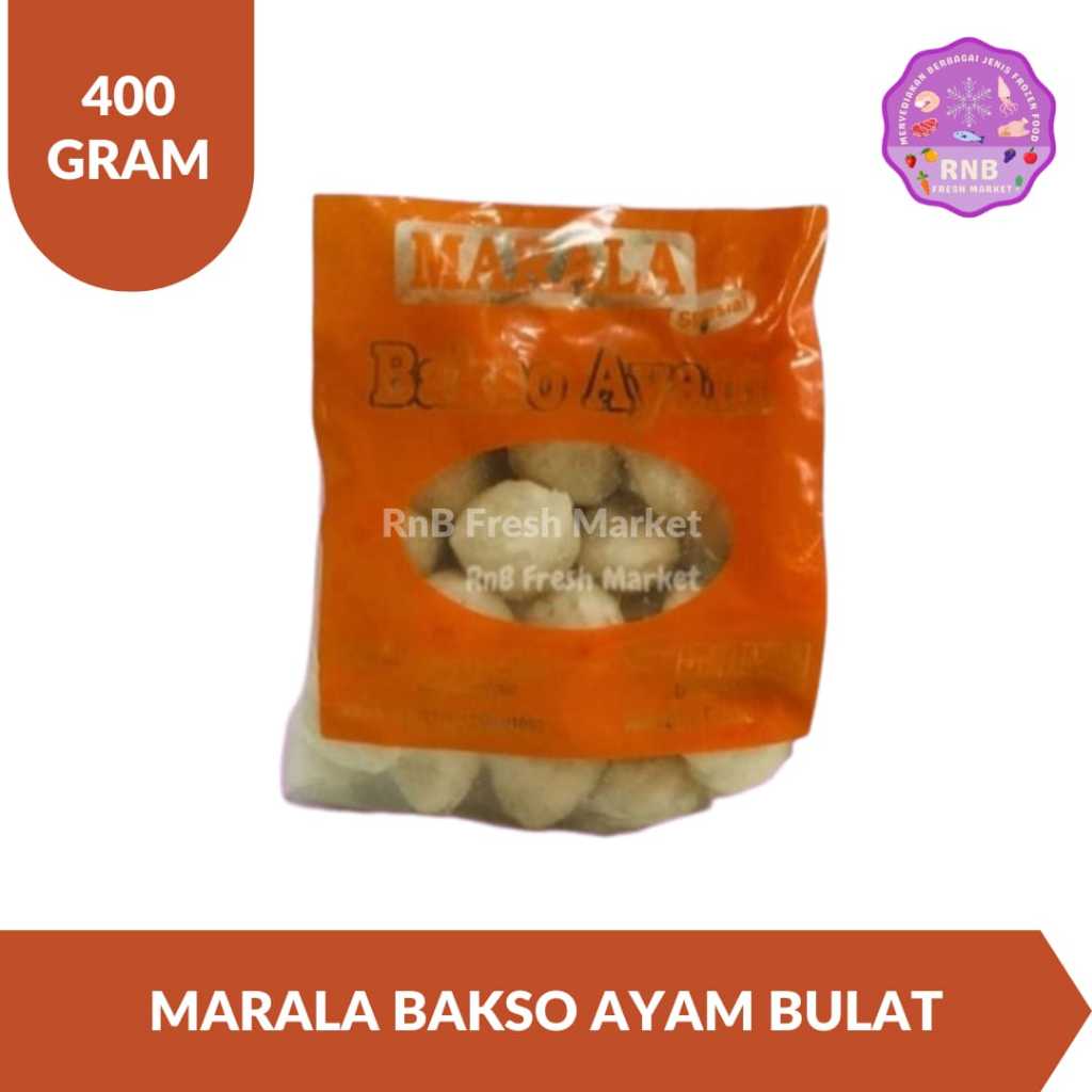 

Marala Bakso Ayam Bulat Netto 400 Gram