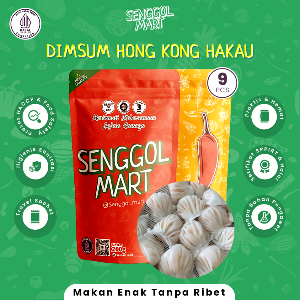 

Makanan Ringan Instant Dimsum Hong Kong Hakau Udang Isian Banyak Berkualitas Kemasan Praktis Halal Cemilan Snack Siap Makan Senggol Mart