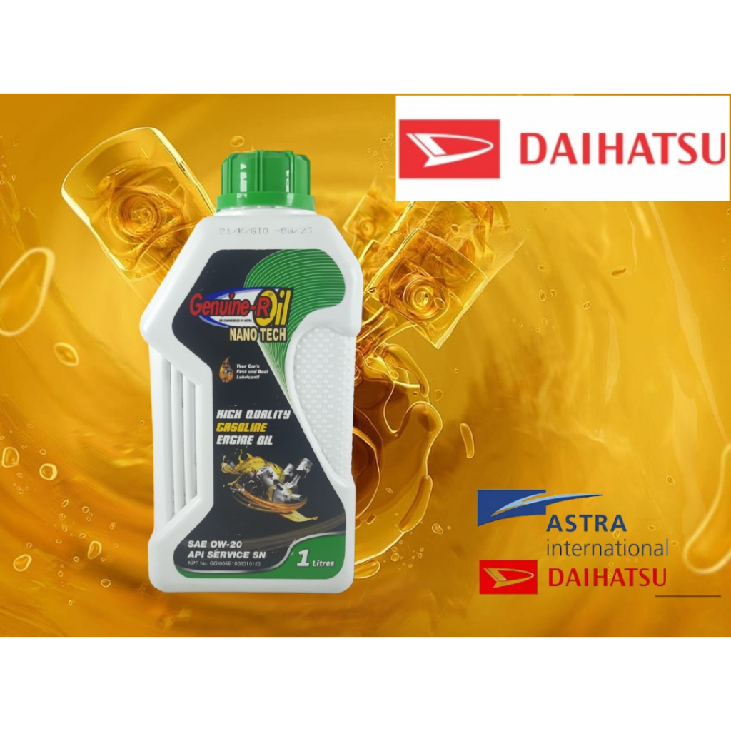 OLI GENUINE DAIHATSU 0W20 0W 20 ASTRA NANO TECH API Service SN 1 Liter