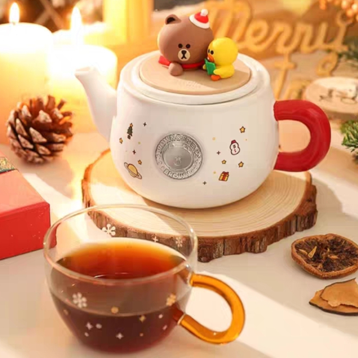 LINE FRIENDS Teapot Set - LINE Friends Tea Set Hampers