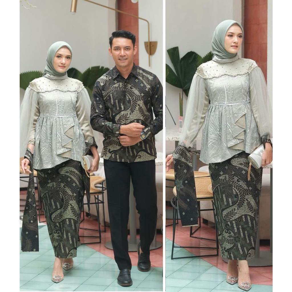 PALING MURAH - COUPLE SET SELENA VANILLA MODERN PREMIUM MAXY//MATERIAL FULL FURING SATIN VELVET MAXM