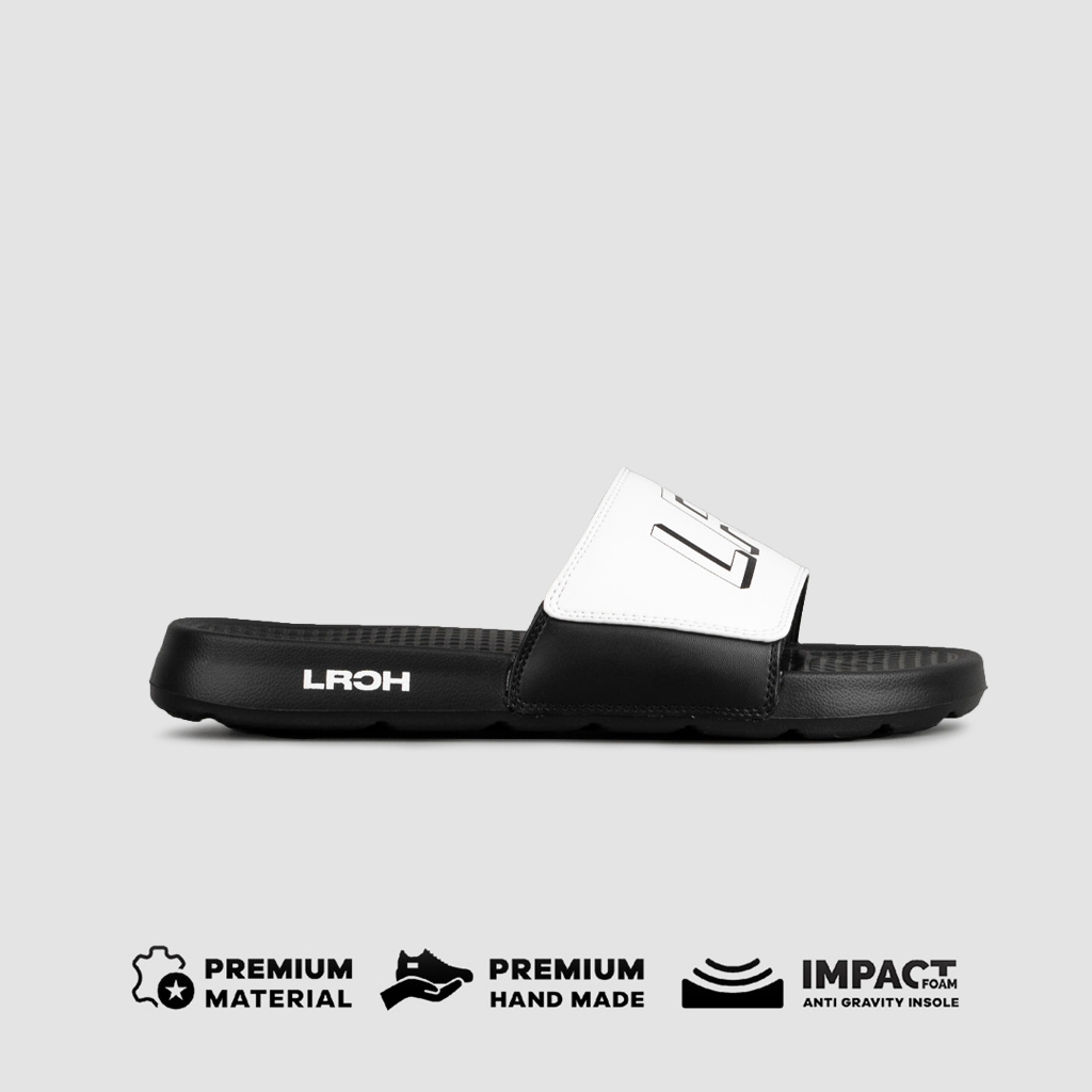 LEO RICHIE - Sandal Pria Wanita Akhasa - White / Black