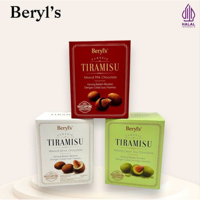 

Beryl'S Classic Tiramisu Almond Box Chocolate - Cokelat Malaysia Import 100g