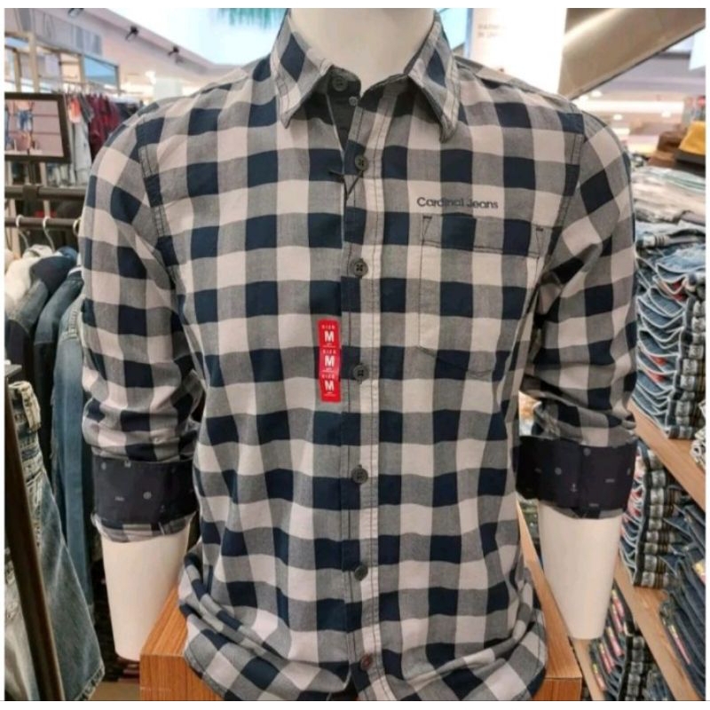 KEMEJA CARDINAL JEANS ORIGINAL SLIMFIT LENGAN PANJANG