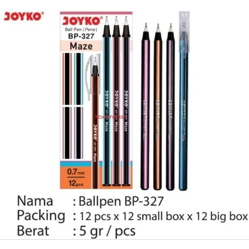 

Pen Pulpen Pena Joyko BP-327 Maze 0.7 mm - 12 Pcs