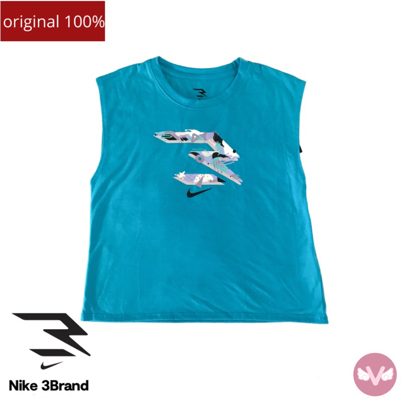 Nike 3Brand Tee Baju Kaos Anak Perempuan Nike 3 Brand Original 100% Baju Nike Anak Perempuan Kaos Ni