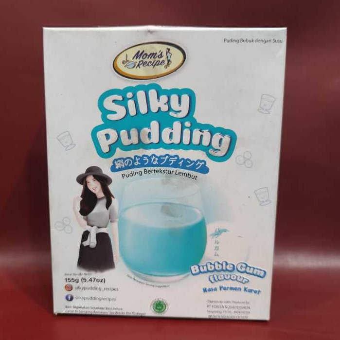 

Silky Pudding Mom's Recipe Rasa Bubble Gum 155g - Pudding Bubuk Dengan Susu Lembut Rasa Permen Karet