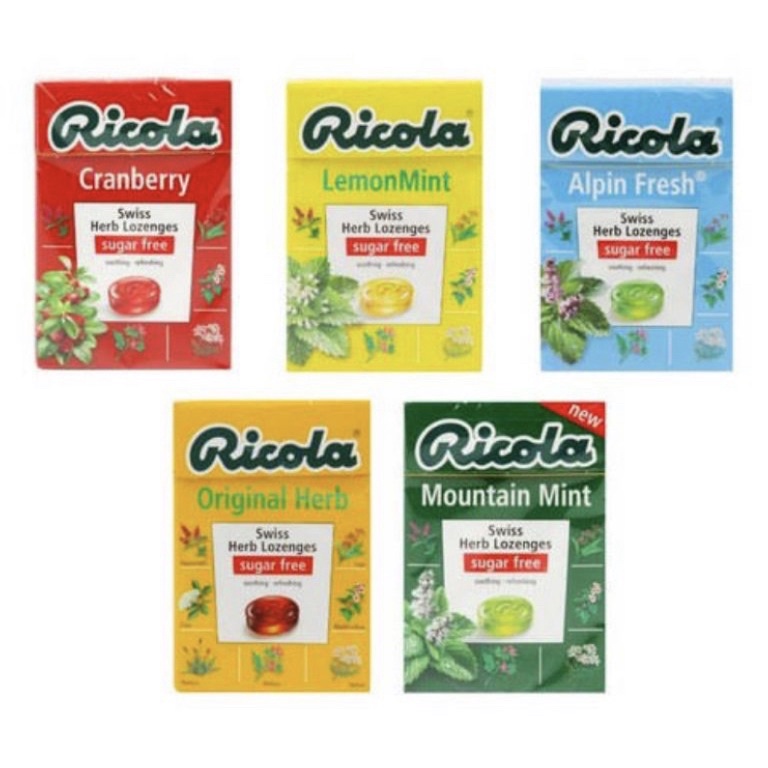 

P46 RICOLA 4 GRAM ori herb lemon menthol mint cranberry bukan ricola 45 gr all variant Promo Murah