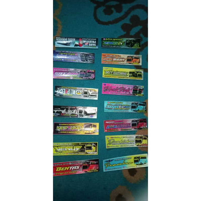 

16 stiker po campur paket lenqkap stiker artis ori