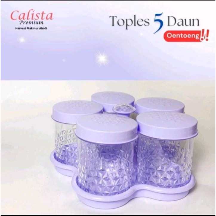 Toples Set 5 Daun / Toples Calista / Toples Motif Kristal KECIL dan BESAR