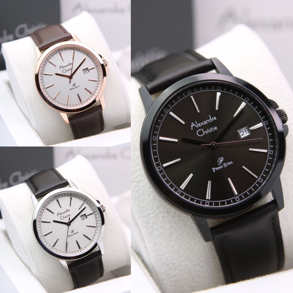 Alexandre Christie AC 1014 AC1014 MDL Jam Tangan Pria Original Ori