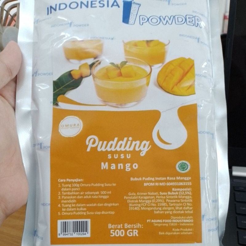

Powder omura pudding susu manggo 500gr