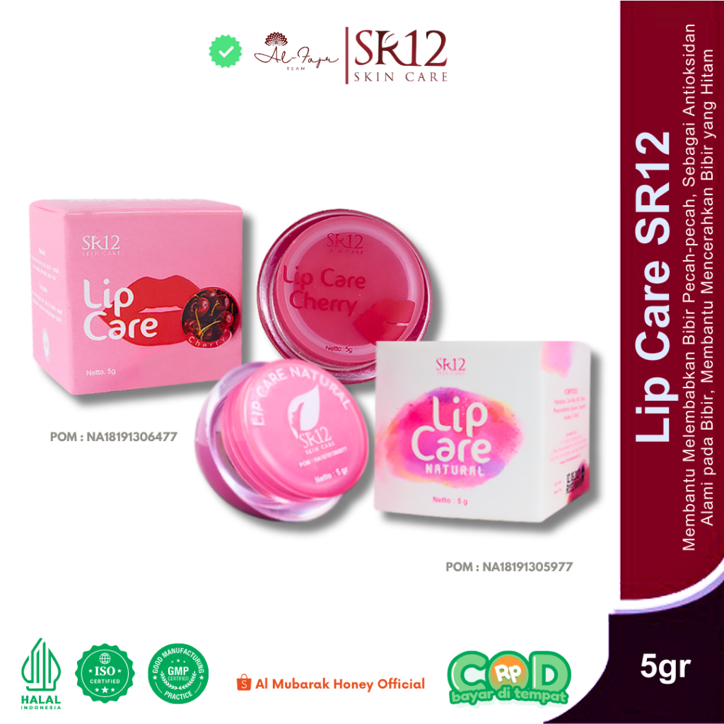 LIP CARE SR12, PELEMBAB BIBIR, PEMERAH BIBIR ALAMI, PEMERAH BIBIR PEROKOK, LIPCARE SR 12, LIP BALM