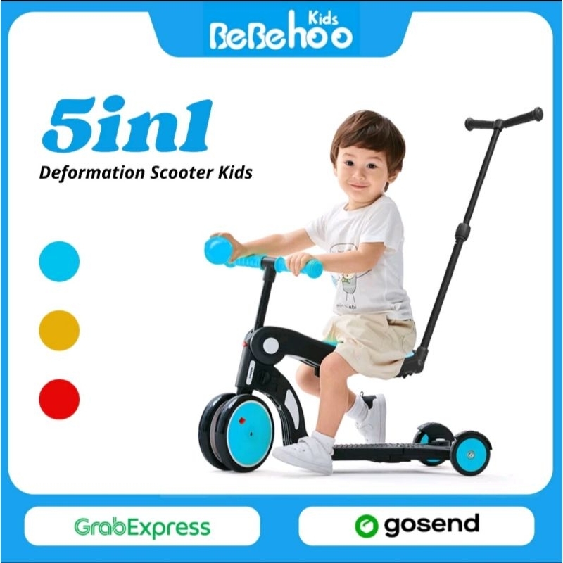 BEBEHOO 5 in 1 Multifunctional Kids Scooter 5in1 Sepeda Skuter Anak Preloved