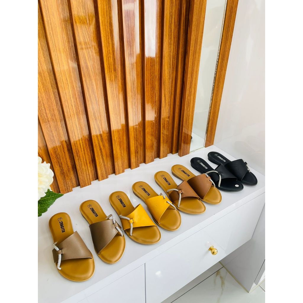 SANDAL KULIT WANITA MODEL LASSO BLINK AQUILA - TOKO SYAGITA KULIT ASLI GARUT