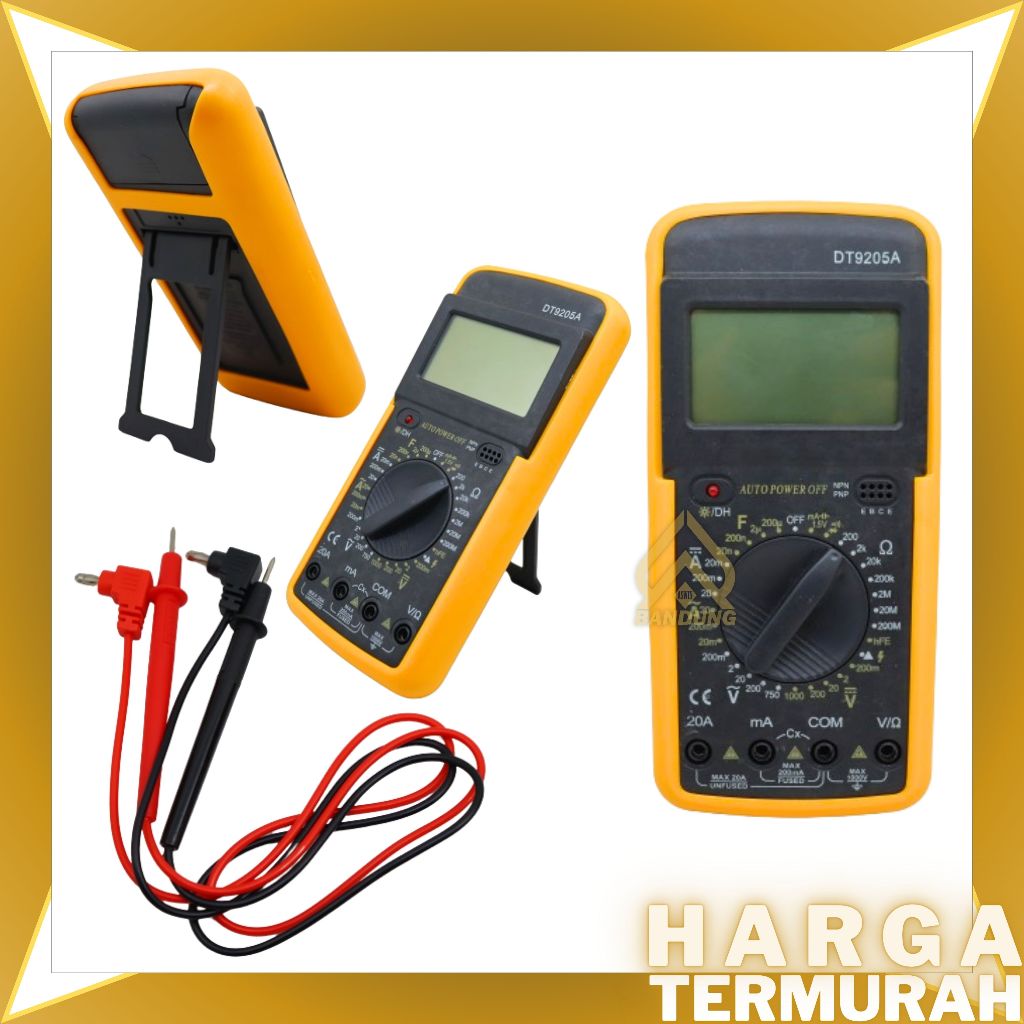AVO METER | MULTI TESTER DIGITAL DT9205A | AVO METER DIGITAL DT9205A | DIGITAL AVO METER DT9205A