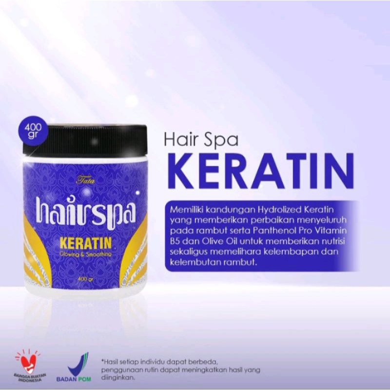 HAIR SPA KERATIN GLOWING & SMOOTHING BPOM