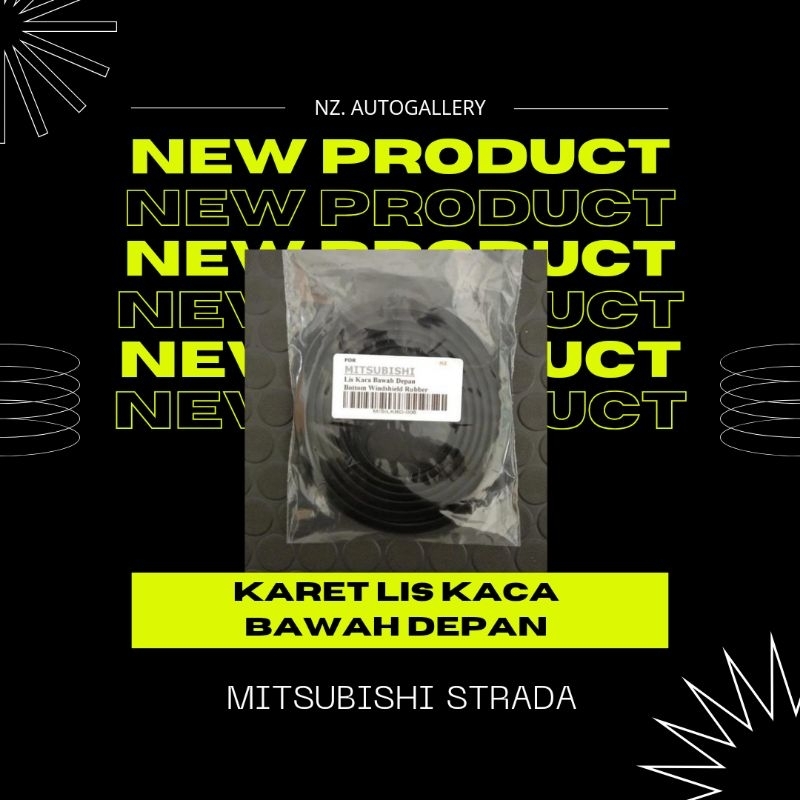 Karet Lis Kaca Bawah Depan Mobil Mitsubishi Strada L200