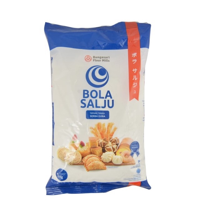 

F2 tepung terigu bola salju 1kg bungasari serbaguna flour protein sedang Ready Stcok