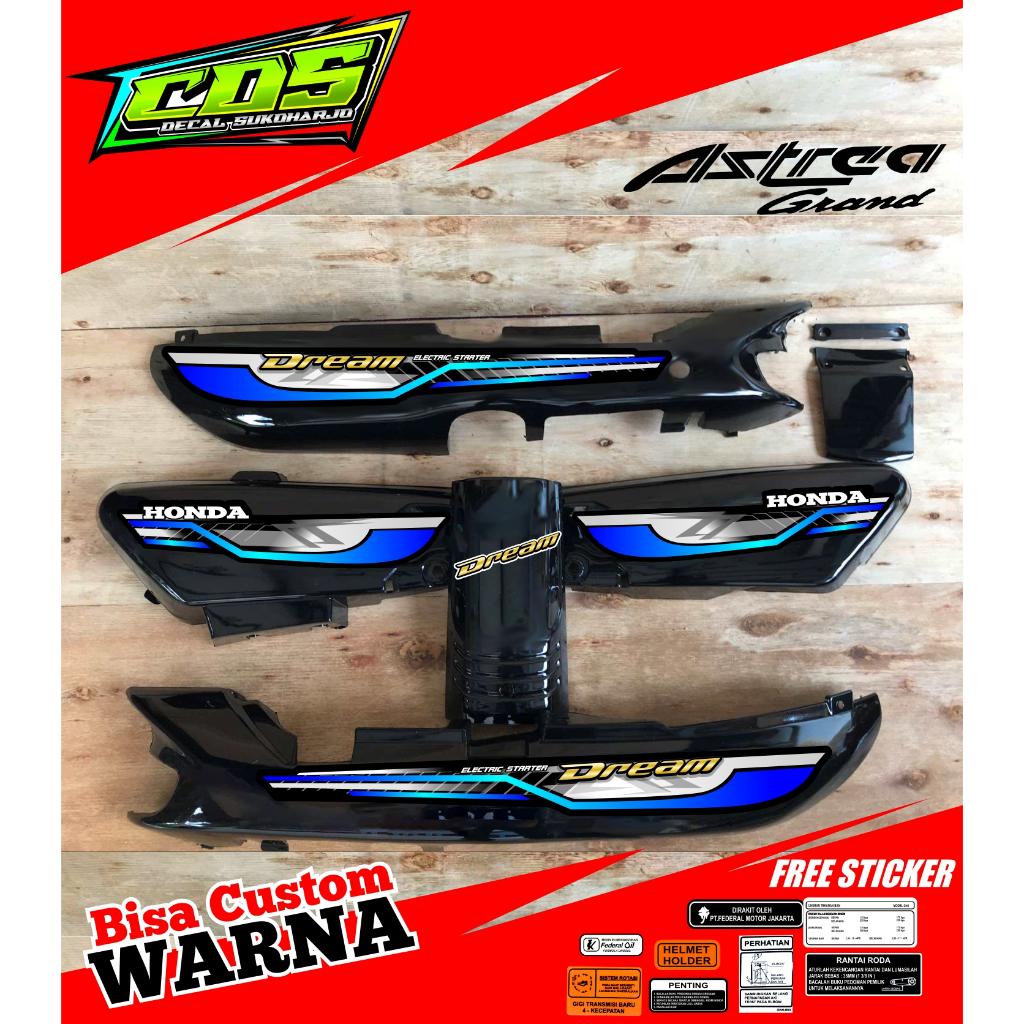 STRIPING ASTRE GRAND PRIMA BULUS DESIGN DREAM THAILANDAN STYLE