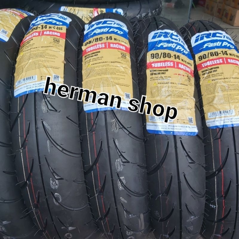 BAN IRC FASTI PRO 90/80-14 90 / 80 - 14 TUBELESS  FASTI PRO