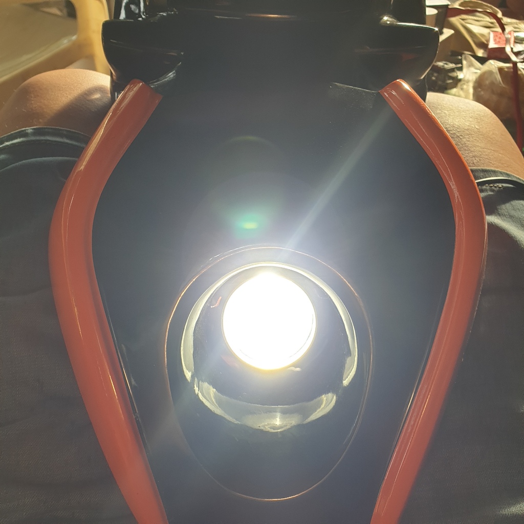 Headlamp Lampu Depan KTM Duke 200 Custom Predator Single Led