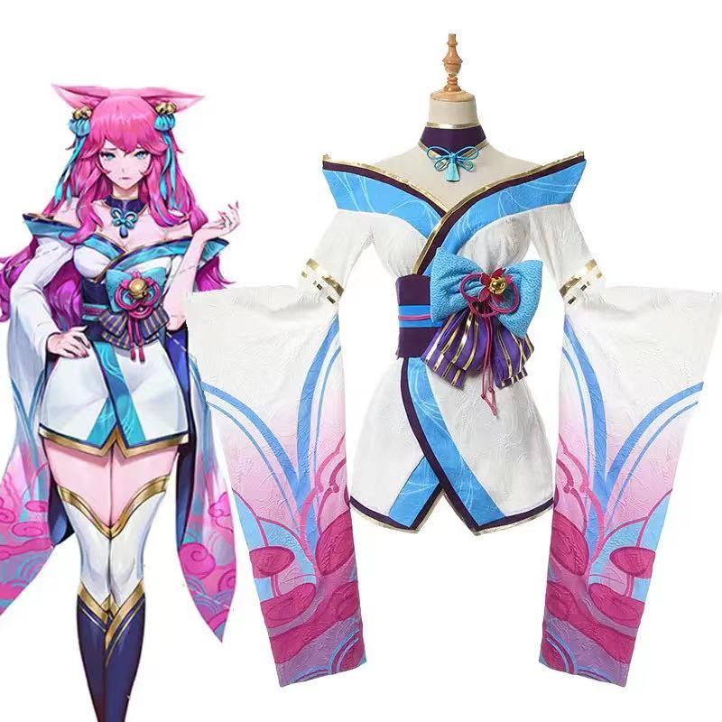 Ahri LOL Cosplay Costume Spirit Blossom League of Legends Cosplay Spirit Blossom Ahri Cosplay Costum