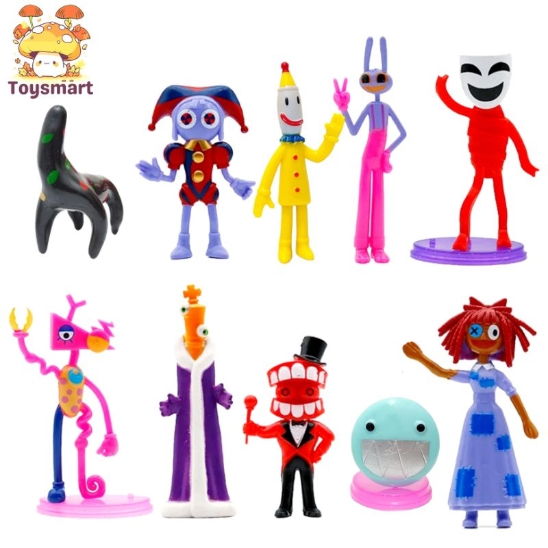 Toper Cake Amazing Digital Cirus Pomni Jax Figure The Amazing Digitar Cirus