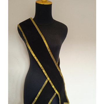 Slinger wisuda bludru polos /selempang wisuda polos bludru halus tanpa bordir /slempang wisuda pita 