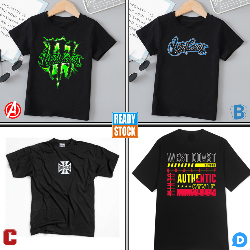 Kaos West Coast Customs West Coast Choppers Tshirt 100% Cotton