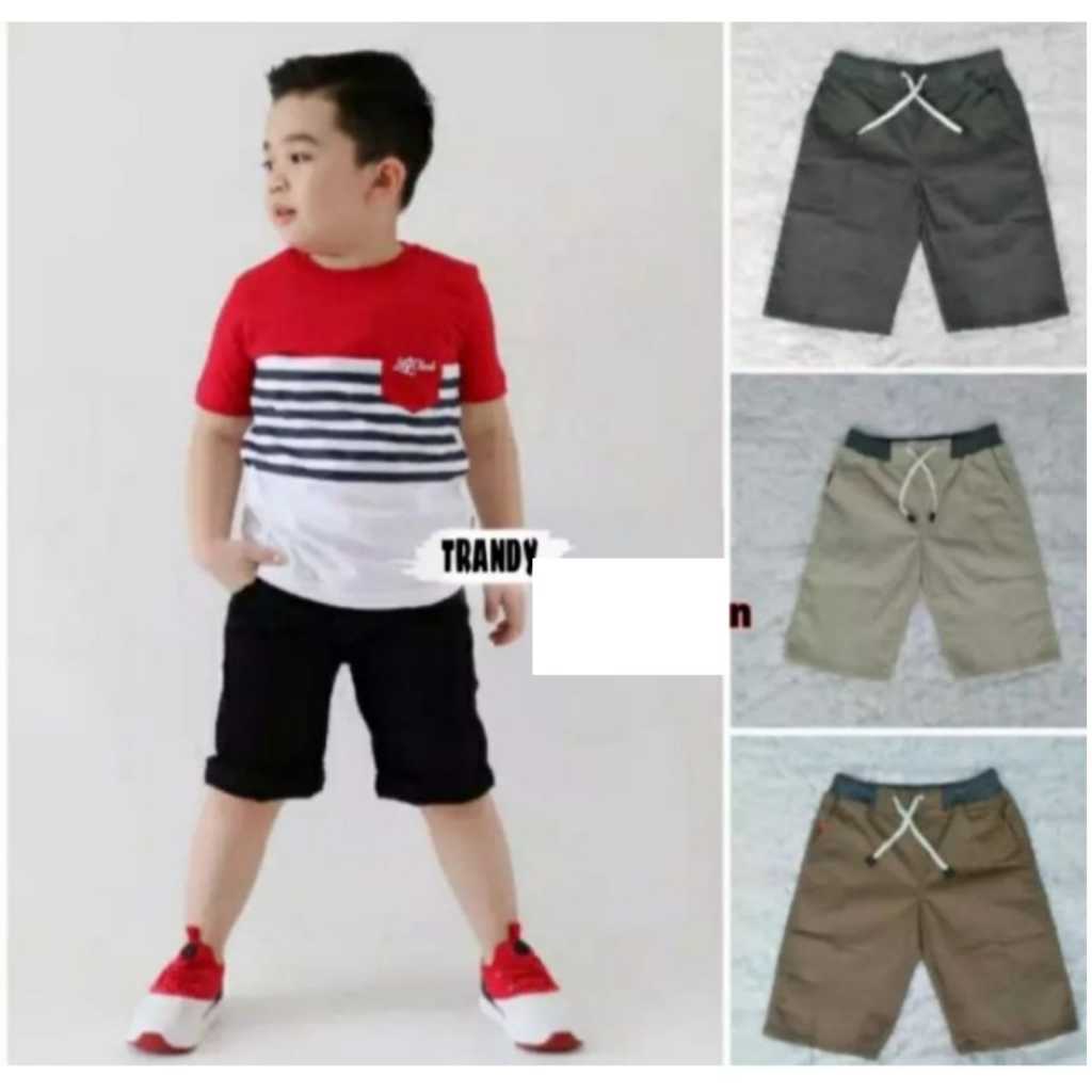 Celana pendek anak chino terlaris chinos pendek anak laki laki Celana Pendek Anak Chino Cowok Celana