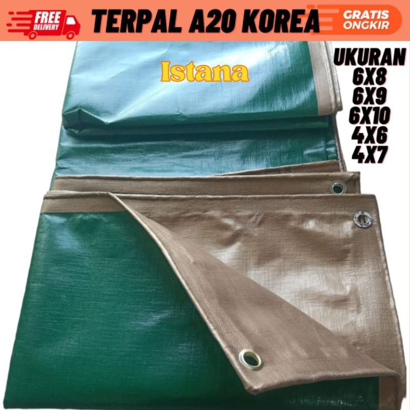 TERPAL A20 KOREA Tenda Tutup Truk Ukuran 6x12 6x6 Waterproof Kualitas Super