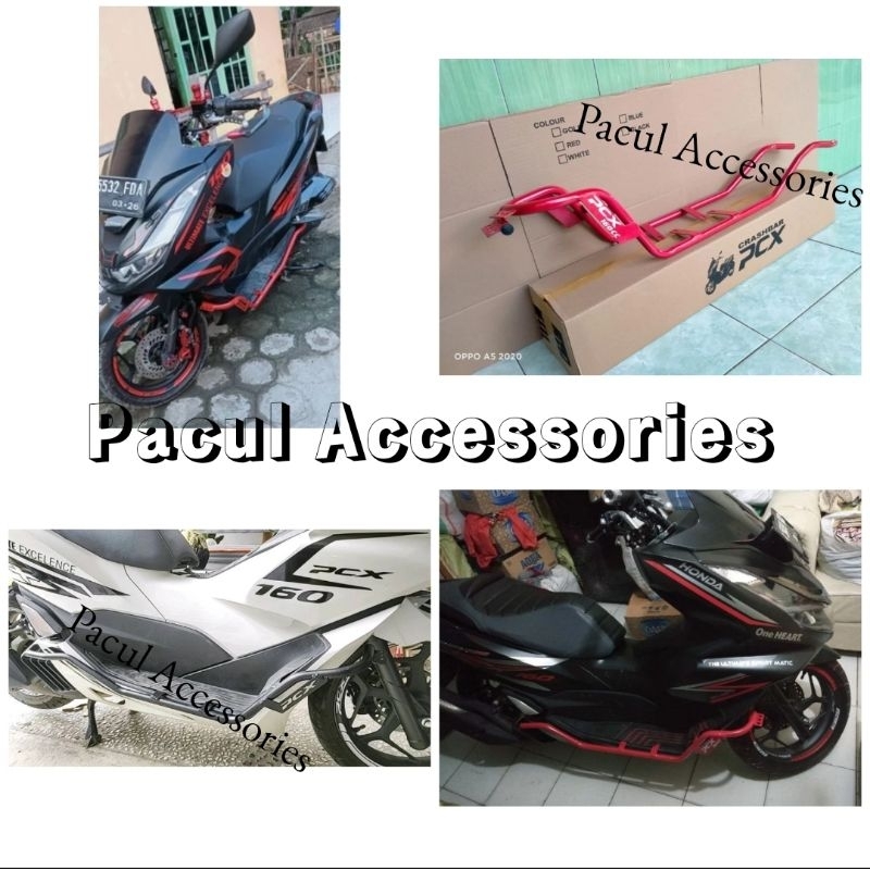 Crashbar Honda Pcx 160 Type Abs,Cbs, Pengaman Body Samping Pcx 160