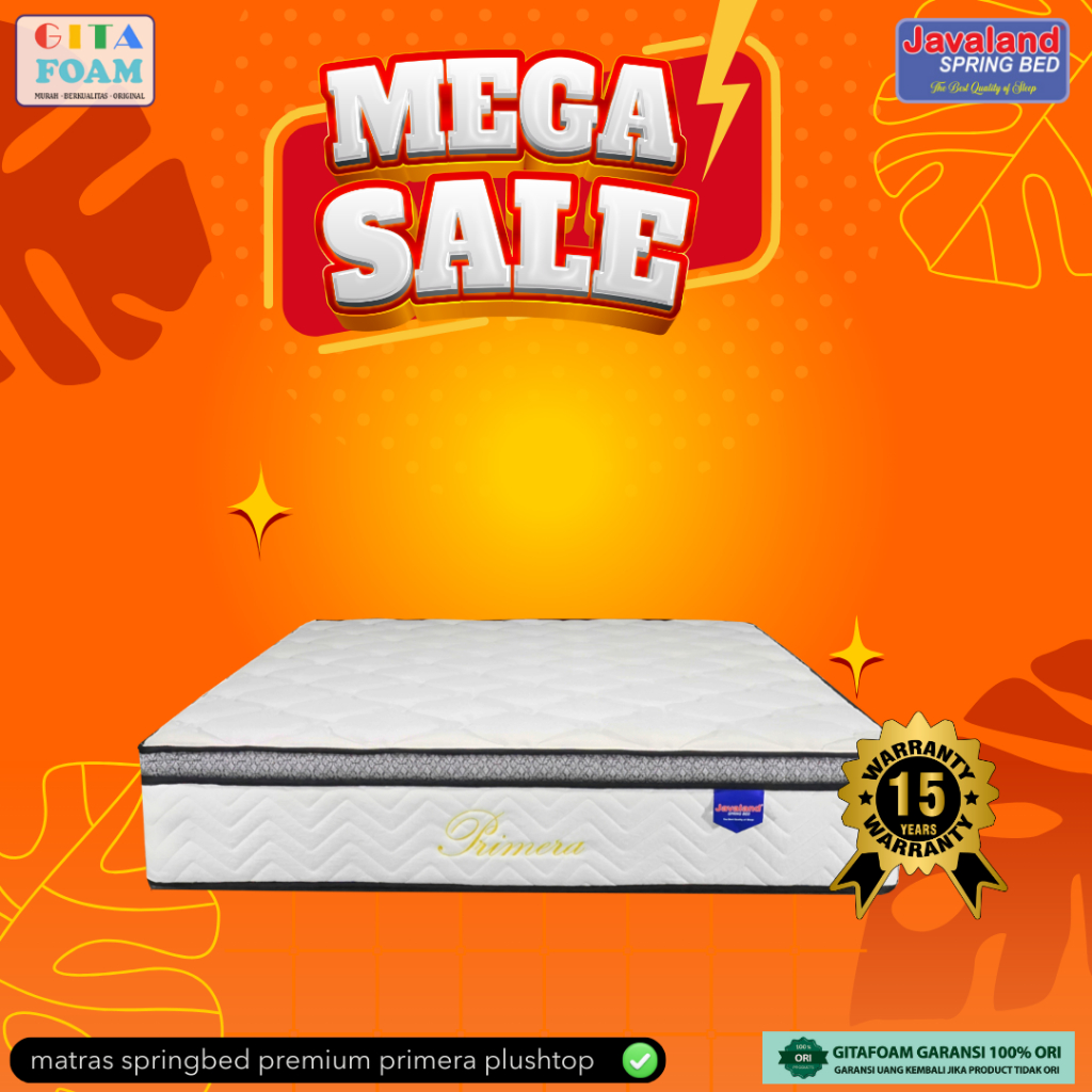 TERMURAH SPRINGBED Javaland Primera Plushtop ORTHOPEDIC - Original Garansi 15 tahun