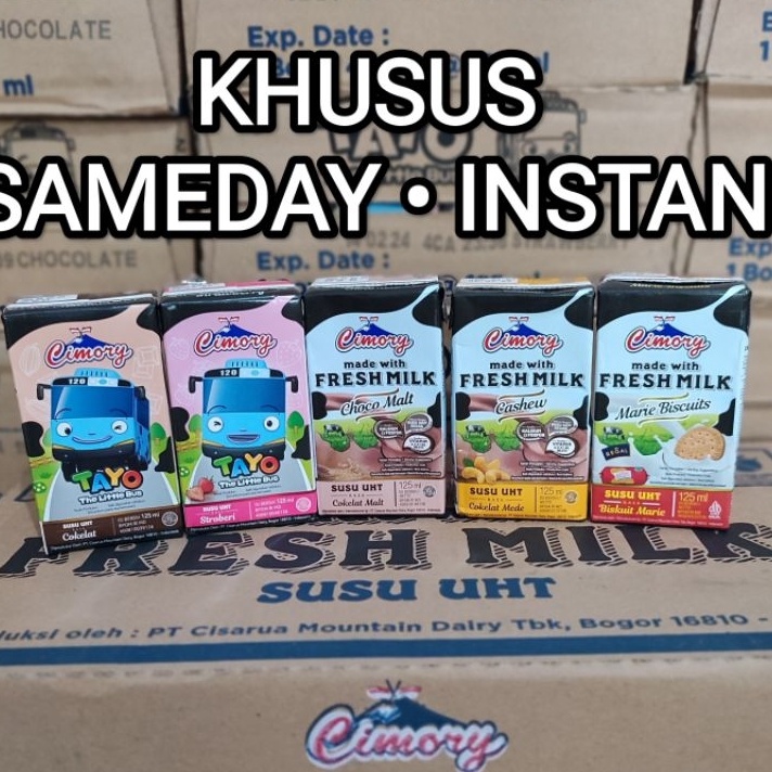 

Seller 1 DUS SUSU CIMORY UHT FRESH MILK 125ml 125 ml 1 KARTON SAMEDAY INSTANT Pasti Murah