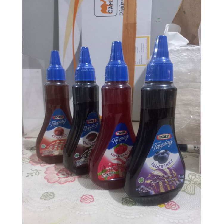 

31gr Topping Morin Coklat Strawberry Caramel Blueberry Selai Es Ice Cream