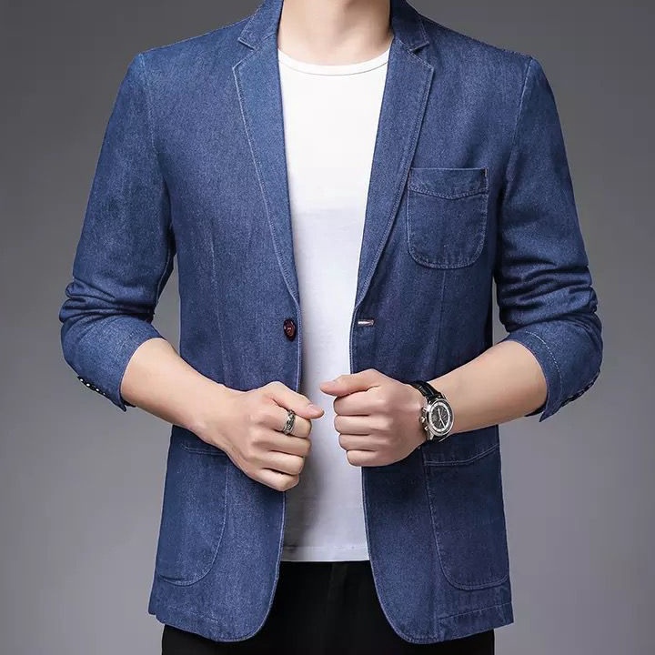 Produk blazer sean OT blazer pria santai jeans