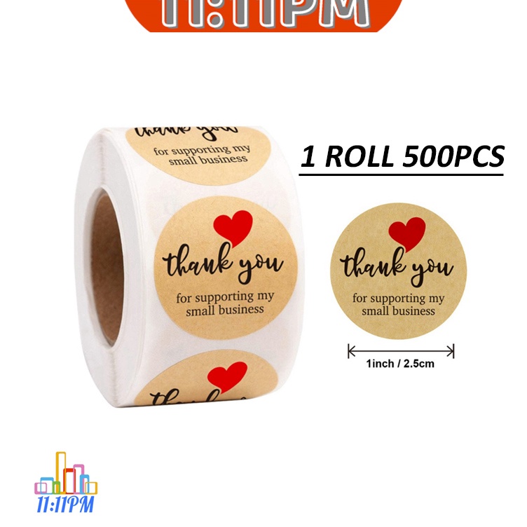 

Bayar Di Tempat Stiker Terima Kasih Sticker Thank you 5 Pcs 1 Roll