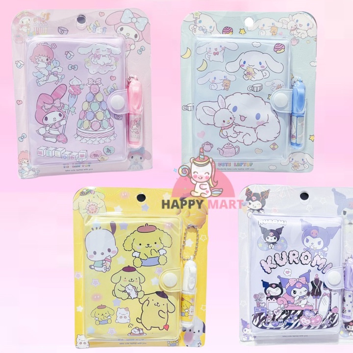 

Model Baru mini note book Notes unicorn pen kuromi cinnamoroll pikachu stella lou